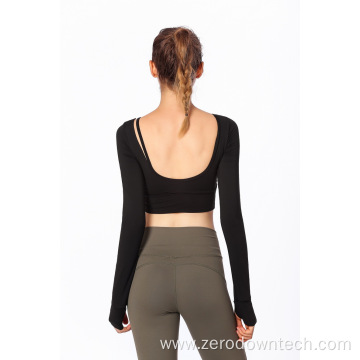 autumn and winter fitness long-sleeved yoga wear bra